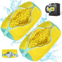 Bolsa De Limpieza Para Zapatillas 2/1PCS Malla De Enchufe Con Cierre De Cremallera No Abrosiva Para Máquina De Lavar Zapatos - details 0