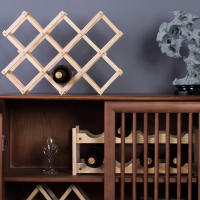 Estante De Madera Para Vino 3/10 Botellas Soporte De Cocina Organizador De Almacenamiento Para Barra Estilo De Exposición - details 2