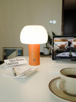 Lámpara De Mesa Recargable Portátil Para Decoración De Escritorio Restaurante Y Camping En Colores Verde/Naranja/Blanco/Marrón - details 7