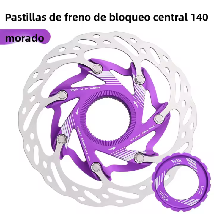 VXM Freno De Disco Para Bicicleta De Carretera Y MTB Pads De Bloque Central Lijado De Aluminio Ligero 140mm 160mm Piezas - 1