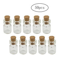 50pcs Botellas De Vidrio Mini DIY Con Tapa De Madera Para Mensajes En Mar Adentro Jars Pequeños Para Decoración Y Manualidades 13x18mm - details 6