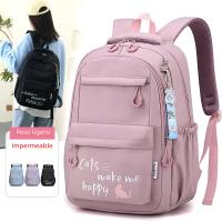Mochila Escolar Kawaii Fengdong para Niños Impermeable en Tela de Nylon with Forro de Material Bolsa de Hombre Grande - details 3
