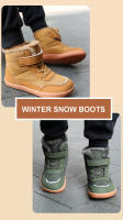 Botas De Nieve Infantiles Invierno 2024 Niños Niñas Impermeables Con Suela De Goma Antideslizante Suave Y Cálida Para Exteriores Talla True - details 3