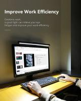 Lámpara De Escritorio LED RGB Ajustable Para Monitor Luz De Pantalla Para PC Hogar Dormitorio Estudio Oficina Con Barra Colgante - details 10