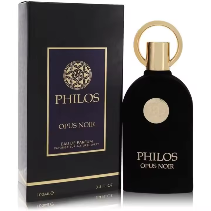 Maison Al Hambra Lattafa Philos Opus Noir EDP - Fragancia Oriental Árabe de 100ml - 1