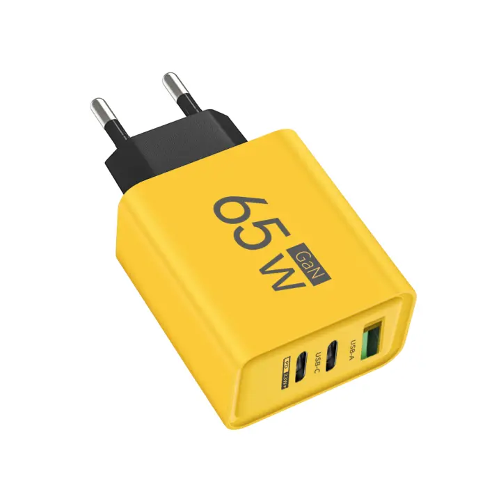 Cargador GaN Tipo C PD Con 3 Puertos USB Adaptador De Carga Para iPhone 15 14 Xiaomi Samsung Huawei Compatible Con Universal marca - 1