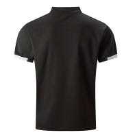 Camisa Polo Hombre Verano Manga Corta Cuello Erguido Color Sólido 100% Poliéster Secado Rápido Casual Golf Tops - details 6
