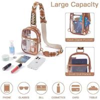 Nueva mochila transparente de PVC con diseño de flor de pezuña para mujer, mochila individual para mujer, bolso de pecho transparente resistente, bolsa de almacenamiento - details 1