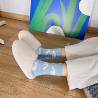 Calcetines Disney Miniso Cinnamoroll Para Mujer Azul De Algodón Peinado Medio Tubo Estilo Lindo Con Perro Dibujos Animados - details 28