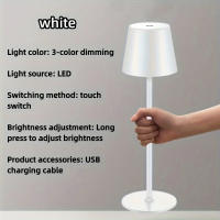 Lámpara De Mesa Recargable Sin Cable Con Sensor De Toque LED Luz Nocturna 3 Niveles De Ajuste Para Decoración De Restaurante Hotel Bar - details 9