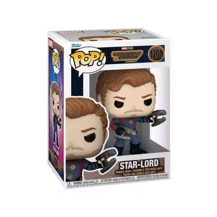 Funko Pop Guardianes de la Galaxia Volumen 3 Star-Lord con Cabeza Oscilante Funko 67508 - 1