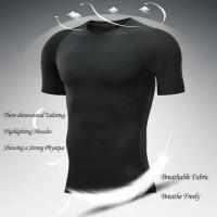 Camiseta De Compresión Para Hombre Y2K Rash Guard Quick Dry Fitness Running Gym Sport Rashgard Verano SPF50+ Polyester O-Neck - details 22