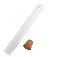 20Pcs Tubos De Prueba De Plástico Transparente De 12x100mm Con Tapas De Madera Para Laboratorio Escolar Suministros De Bodas Regalo - details 4