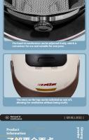 Casco De Motocicleta Eléctrico De La Tercera Generación Con Ventilación Y Visera Ligera Para Verano Casco Mitad Cabeza Sin Sensación Cero - details 13