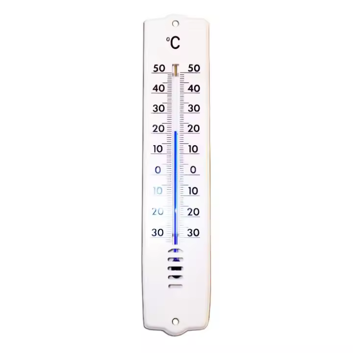 Pluvia termometro 101032  207x44 mm plastico blanco 81603 - 1