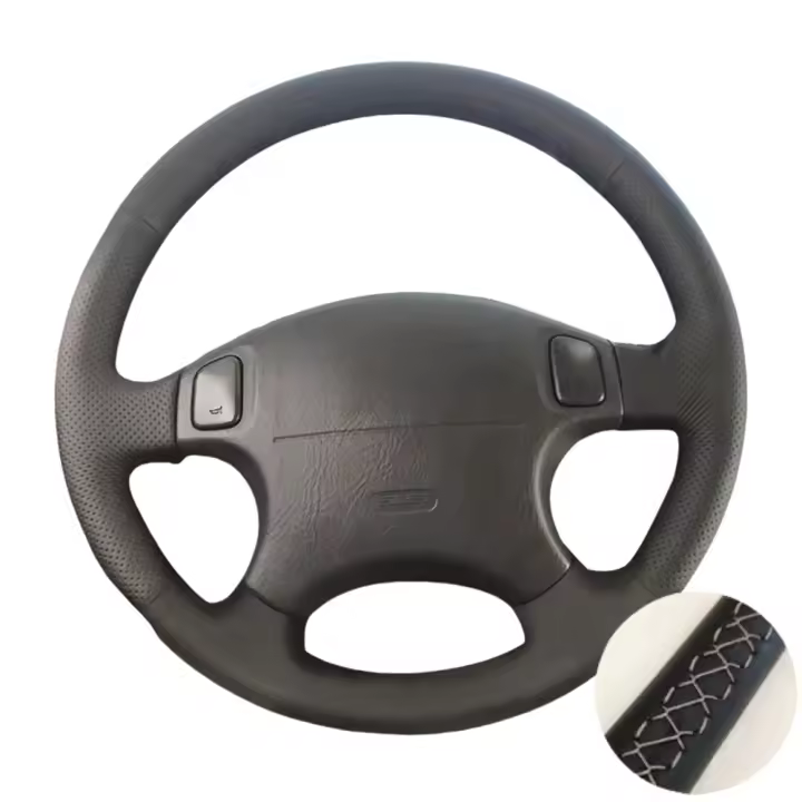Cubierta De Volante De Coche Para Honda CRV CR-V Accord 6 Odyssey Prelude Civic 1996-2003 Acura CL Microfibra Cuero Hecha a Mano Personalizable - 1