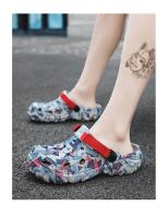 Sandalias De Hombre Para Verano Clogs Al Aire Libre Zapatos De Jardín De Talla Grande 46 47 Pantuflas Gruesas Respirables Casual Para El Hogar - details 9