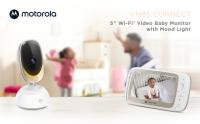 Motorola Nursery VM85 Connect Monitor de Bebé – Vigila bebés con WiFi y App Móvil, Pantalla 5”, Visión Nocturna, Giro/Inclinación, Comunicación Bidireccional, Canciones de Cuna, Sensor de Temperatura, Luz Nocturna, Alcance 300m - details 0