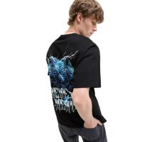Camiseta hombre Jack & Jones 12283964 negro (black) con estampado de tres lobos en la espalda - details 2