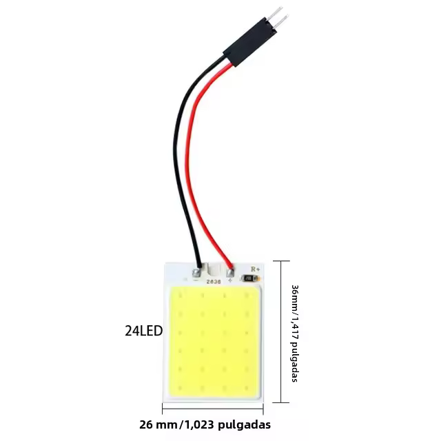 4 PCS Accesorios Para Interior De Coche Luz LED T10 18/24/48 SMD 4W 12V COB Panel De Luz De Maletero Y Interiores De Coche - 1