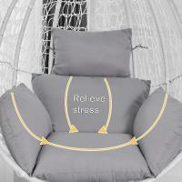 Household Solid Color Swing Egg Chair Cushion Mat Outdoor Patio Hanging Seat Pad - details 0