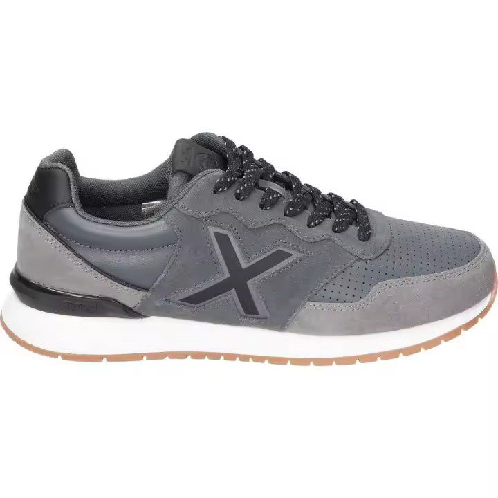 MUNICH | Zapatilla Munich Dash Premium para Hombre – Deportiva en Color Gris con Detalles en Negro – Sneaker con Cierre de Cordones – Casual – Versátiles – Cómodas y de Alta Calidad – Modelo 4150233 - 1