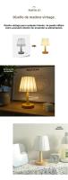 Lámpara De Mesa Nórdica Plegable Con USB 5V Y 220V Luz Nocturna Para Decoración Del Hogar Y Ambiente De Dormitorio - details 2