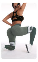Pantalón Alto de Yoga Ajustado - Pantalón Deportivo Sin Costuras con Diseño de Melocotón para Levantar Glúteos - details 5