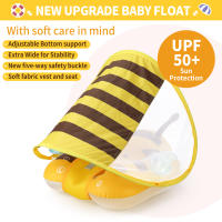 Nueva Actualización De La Flota Infantil De Sumbobo: Anillo Flotador Inflable Para Bebés Con Asiento Malla Seguro Y Suave En Color Amarillo Con Diseño De Abeja Juguete Divertido Para El Verano - details 6