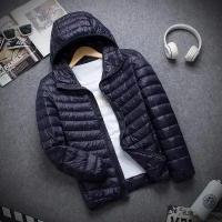 Nueva Marca Chaqueta De Pollo Ligera Para Hombres Otoño Invierno Estilo Casual Con Capucha Corta Ultrafina Y Slim Para Jóvenes - details 9