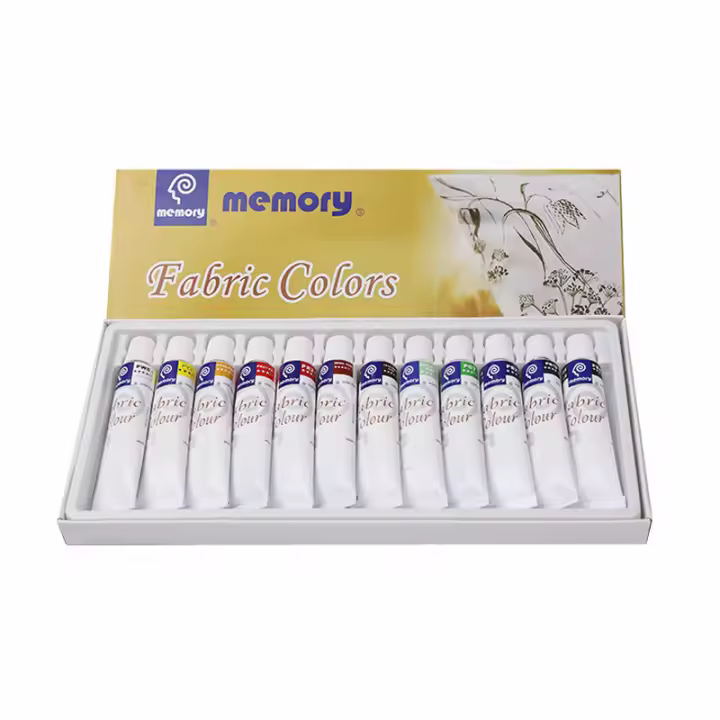 Juego de pintura para tela (12-24 colores) - 12 ml cada uno Resistente al lavado · Zapatos/Ropa de bricolaje - 1