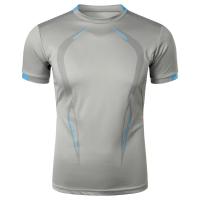 Camiseta De Verano Para Hombre Transpirable Y Ligera Con Secado Rápido Para Gimnasio Y Correr Tops De Entrenamiento Casual De Cuello Redondo - details 7