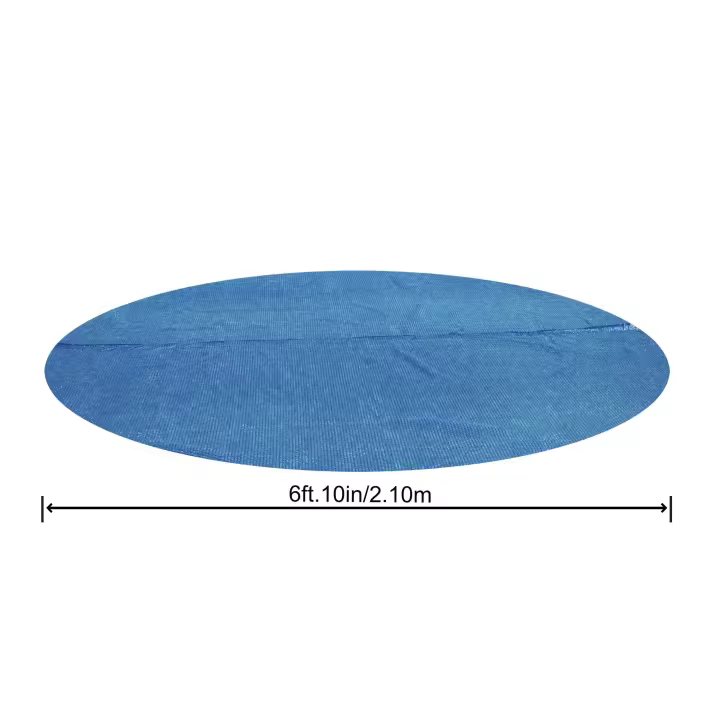 Cobertor Solar de Burbujas BESTWAY para Piscina Desmontable de varias medidas y modelos: rectangular y circular de fácil instalación sobre el agua. El plástico evita que el agua se ensucie y lo calienta, en cierta medida. - 1