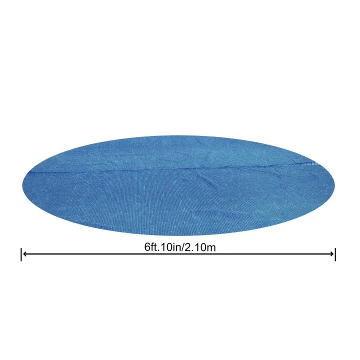 Cobertor Solar de Burbujas BESTWAY para Piscina Desmontable de varias medidas y modelos: rectangular y circular de fácil instalación sobre el agua. El plástico evita que el agua se ensucie y lo calienta, en cierta medida. - 1