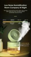 Nueva Humidificador Sprayer Portátil Con Ventilador Y Luz LED USB Mini Para El Hogar Y El Escritorio Verano 2024 Frescura Y Humedad - details 7
