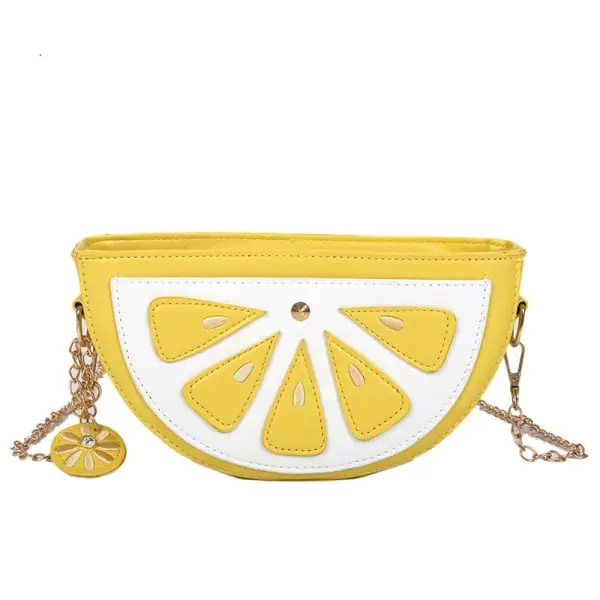 Bolso bandolera de un solo hombro con diseño de Limón y Fruta divertida personalizado, Bolso para teléfono móvil para Mujer - 1