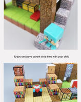 Juego De Construcción Magnético Para Niños Y Niñas Edad 3+ Bloques De Arquitectura De Minas DIY Juguetes Educativos 75-110 Piezas - details 10