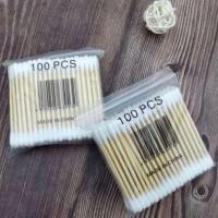 CNKESS Algodón Puro Doble Cabeza Para Mujer Maquillaje Bastones De Madera Limpieza De Nariz Y Oídos Herramientas De Salud Pack De 300/500/1000 - details 3