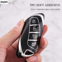 Carcasa De Llave De Coche TPU Con 4 Botones Para Hyundai Santa Fe Sport Ix45 Equus Centennial Genesis G80 Grandeur Azera - details 4