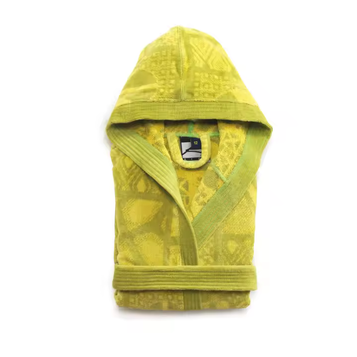 QUALITY TOWELS. ALBORNOZ Jacquard TERCIOPELO 450 grs diferentes modelos JUVENILES a elegir.  Desde la talla 8 hasta la 16.  Muy suaves con tacto terciopelo y GRAN ABSORCIÓN. - 1