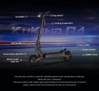 Patinetes electricos adultos Kukirin G4, Patinete eléctrico Plegable de 11", Motor de 2000 W, batería de 60V 20Ah, autonomía de 75 km, Ideal para el Trabajo y Viajes Cortos Fuera de Carretera - details 1