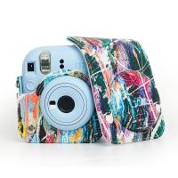 Funda Protectora De Cuero PU Para Cámara Instantánea Fujifilm Instax Mini 12 Con Correa Ajustable Y Almacenamiento Color Brillante - details 5