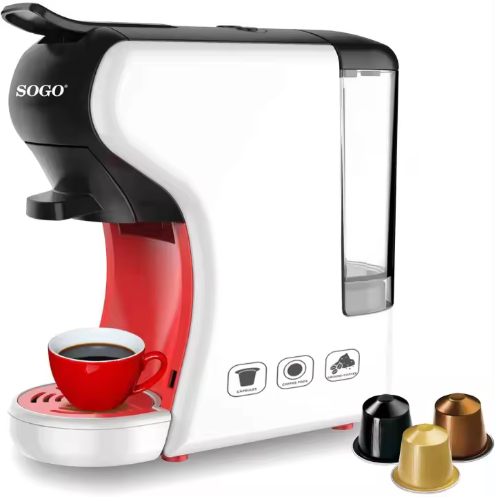 Sogo SS5675 - Cafetera 3 EN 1, 19 Bares de Presión, Compatible con Nespresso® Y Dolce Gusto® - 1
