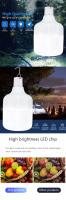 Lámpara De Emergencia LED Recargable USB Con Panel Solar Portátil Para Camping Y Jardín Bulbo Energía Ahorradora Con Gancho Para Colgar - details 0