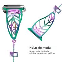 Correa De Acero Inoxidable Compatible Con Apple Watch Para Mujeres Estilo Metalico Versátil Para Modelos De 38mm 40mm 41mm 42mm 44mm 45mm - details 19