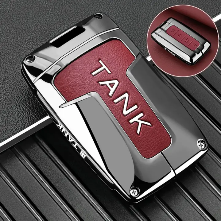 Carcasa De Llave De Coche De Aleación De Zinc Para Great Wall GWM WEY Tank 300 500 Protección Y Accesorios Para Llavero - 1