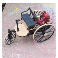 Modelo De Coche Clásico Vintage 1886 No.1 En Aleación Escala 1:12 Juguete De Triciclo Para Niños Regalo Colección F499 - details 6