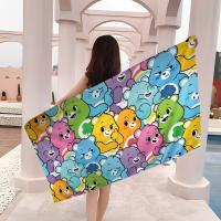 Toalla De Playa Microfibra De Oso C-Care Dibujos Animados Absorbente Secado Rápido Suave Para Yoga Natación Camping Viajes Senderismo - details 3