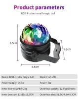 Luz De Escenario LED RGB Disco Rotación DJ Bola Estroboscópica Control Remoto Sonido Magia Danza Regalo De Navidad Para Coche Club Fiesta - details 13