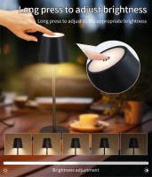 Lámpara De Mesa Recargable LED Con Interruptor Táctil Y Luz Dimmer De 3 Niveles Para Decoración De Oficina Y Dormitorio - details 5
